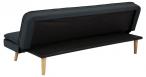 Actona sofa szara pikowana Orvieto na drewnianych nóżkach 195 cm