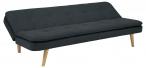 Actona sofa szara pikowana Orvieto na drewnianych nóżkach 195 cm