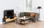 Prostokątny stolik kawowy z półką loft Seaford Actona 120x60 cm