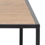 Prostokątny stolik kawowy z półką loft Seaford Actona 120x60 cm