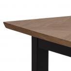 Actona Brighton biurko drewniane z szufladami czarne nogi 130x60x75
