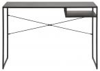 Actona Newcastle biurko nowoczesne w stylu industrialnym 110x40x75 cm czarne