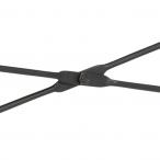 Actona Newcastle biurko nowoczesne w stylu industrialnym 110x40x75 cm czarne