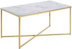 Actona stolik prostokątny glamour marmurowy 90x50x45