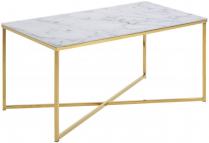 Actona stolik prostokątny glamour marmurowy 90x50x45