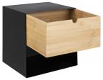 Actona szafka nocna Joliet 30x27 cm czarna