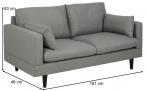 Actona Sunderland mała sofa na nóżkach Corsica