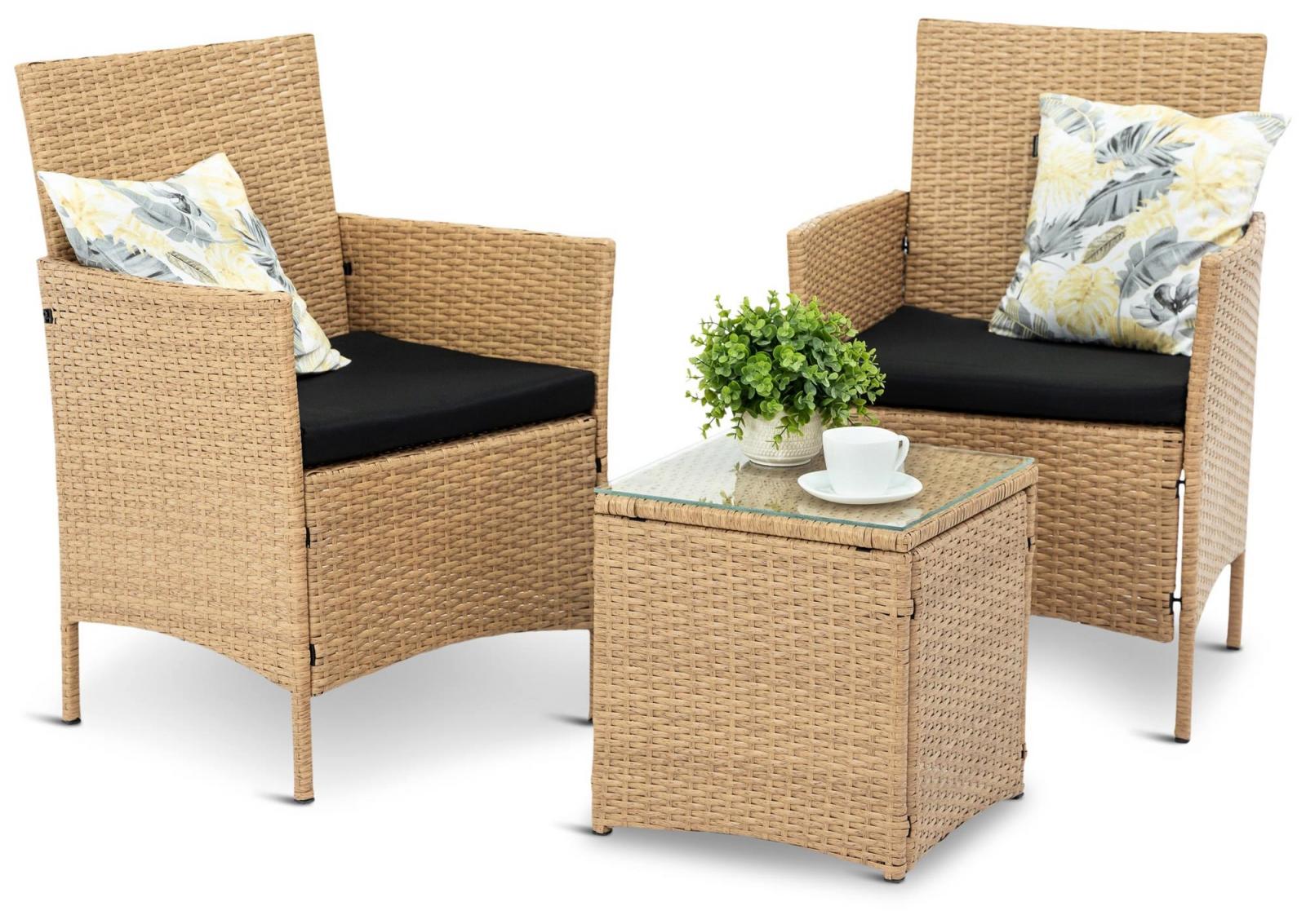 fotele ogrodowe beżowe