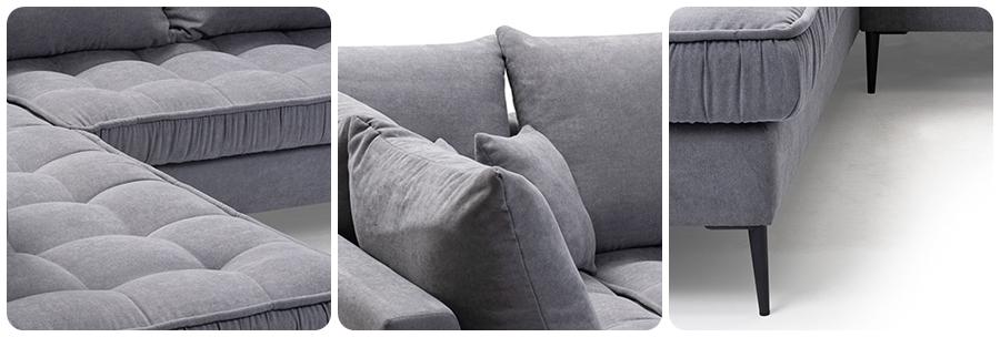 narożnik pikowany - detale