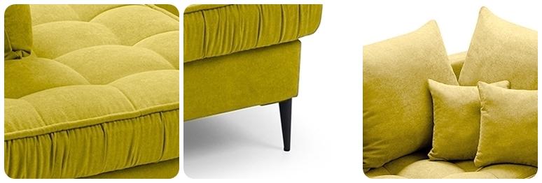 zółty narożnik na nóżkach