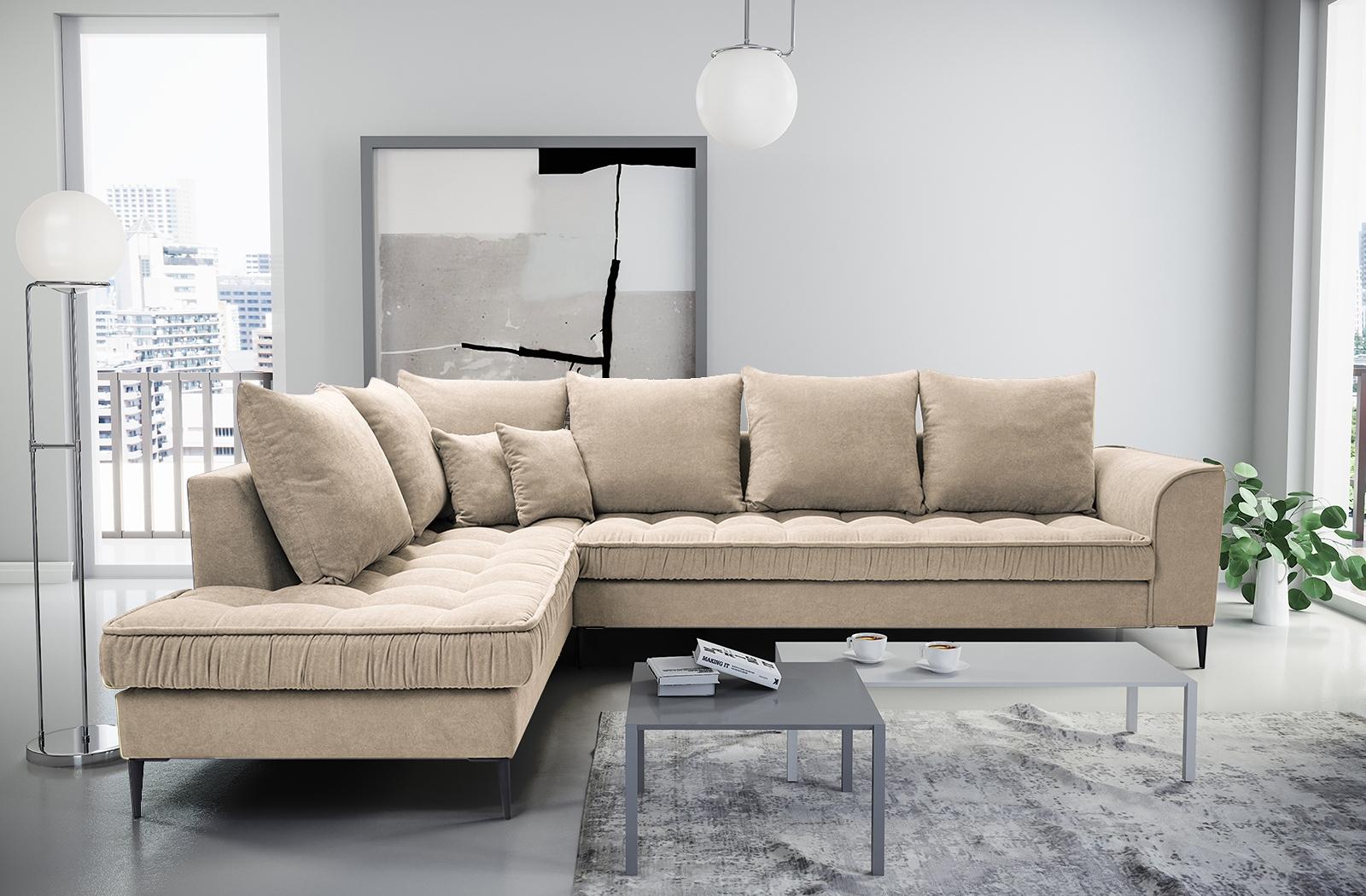 narożnik pikowany na nóżkach