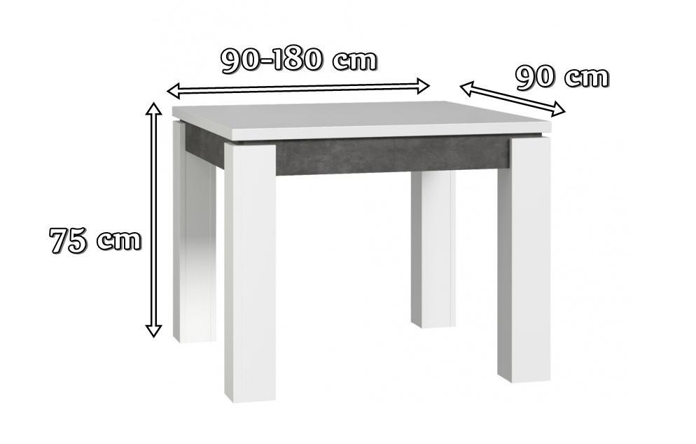 stół rozkładany wysoki połysk