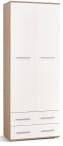 Lima REG2 regał biały dąb sonoma 200x77x40