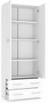 Lima REG2 regał biały dąb sonoma 200x60x40