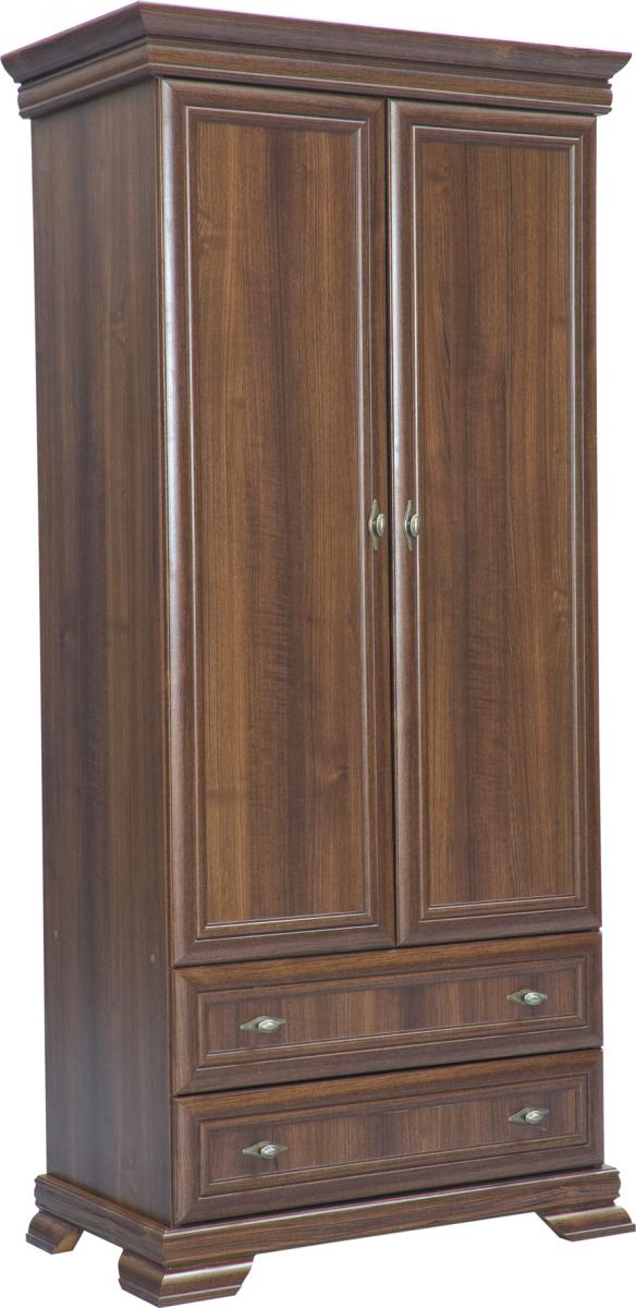 brązowa szafa na ubrania