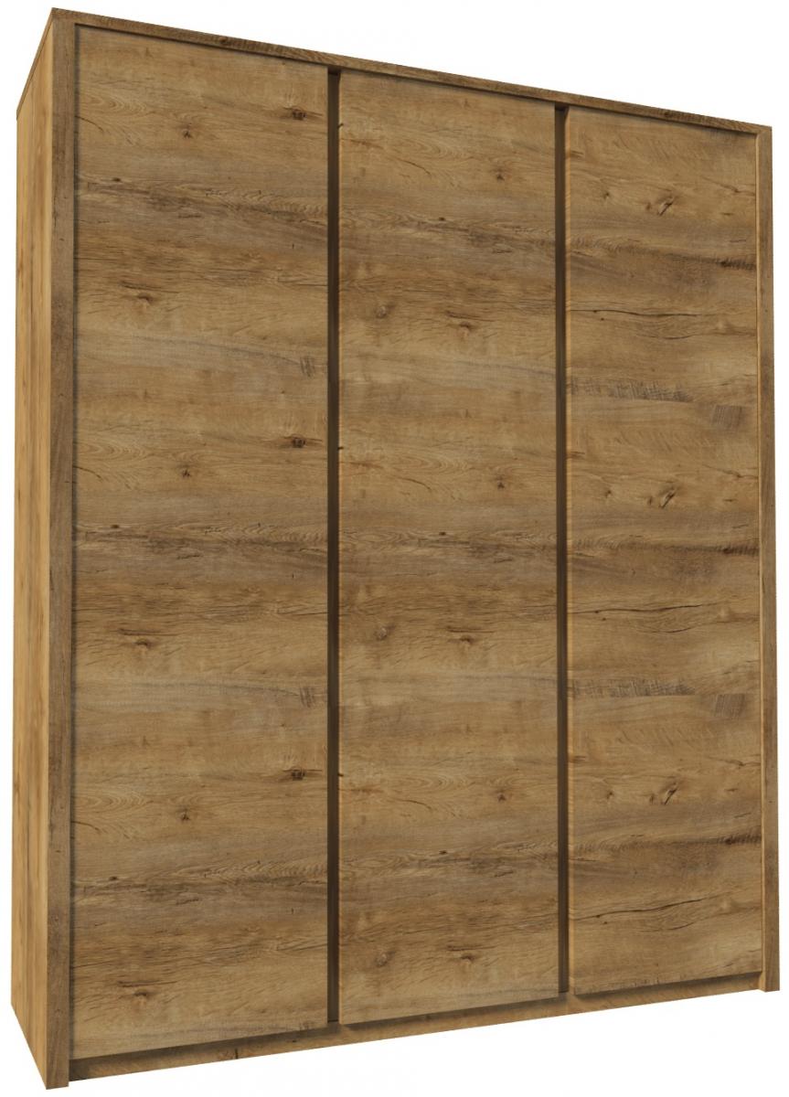 szafa trzydrzwiowa montana s3d w kolorze dąb lefkas gąła meble
