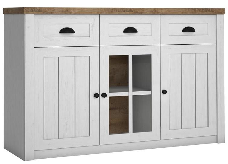 komoda prowansja z szybą