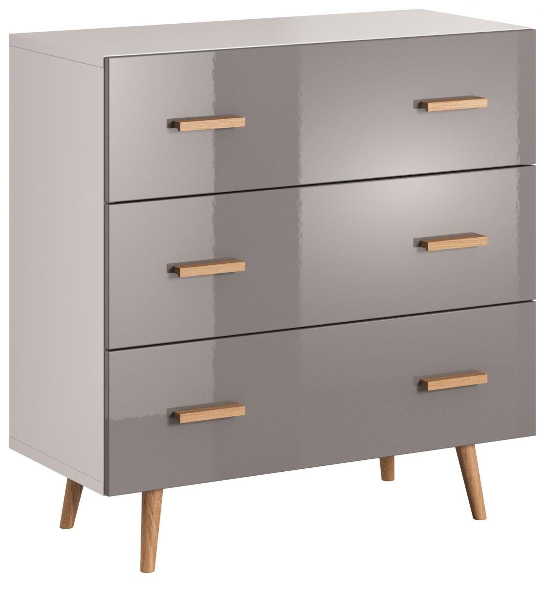 komoda na drewnianych nóżkach K3S