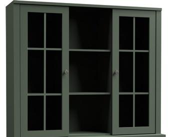 ciemnozielona nadstawka do kredensu