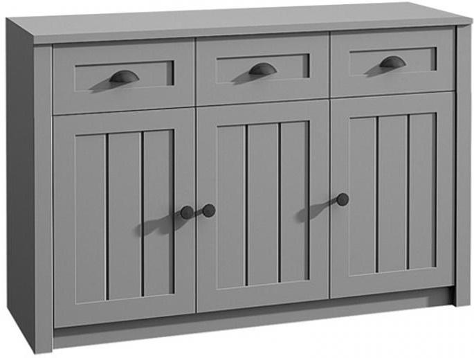 szara komoda do salonu  prowansja K3SP