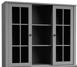 szara nadstawka do kredensu prowansja W2S