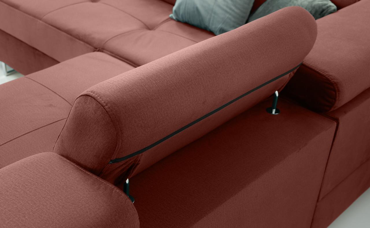 regulowane zagłówki naroznika