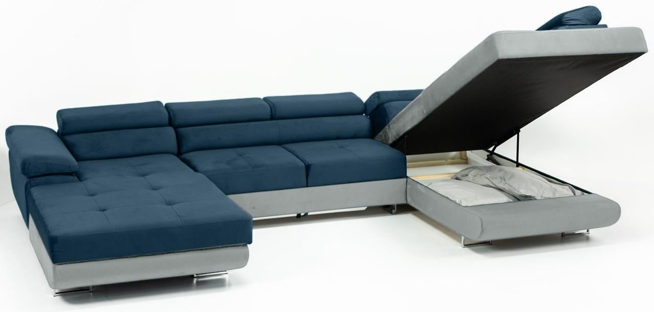 dwukolorowy narożnik do salonu