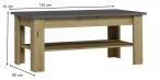 Stolik kawowy XL ST w stylu loft