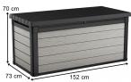 Skrzynia ogrodowa Denali Duotech Deck 570L grafitowa