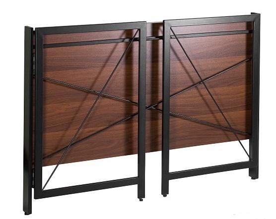 biurko składane brązowe