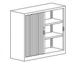 Szafa metalowa z drzwiami żaluzjowymi 105 109 - rysunek techniczny
