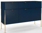 Elegancka granatowa komoda Polka glamour