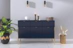 Elegancka granatowa komoda Polka glamour