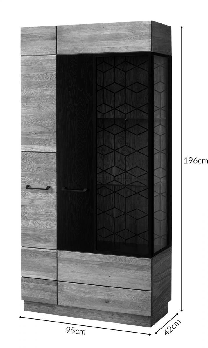 Mosaic 12 wysoka witryna z podwójnymi drzwiczkami - wymiary