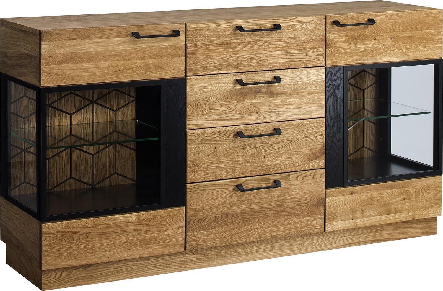 Mosaic 47 dębowa komoda z szufladami