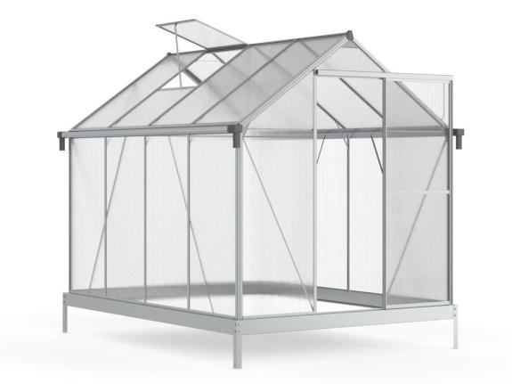 Sera din policarbonat 250x190 cm pe cadru de aluminiu