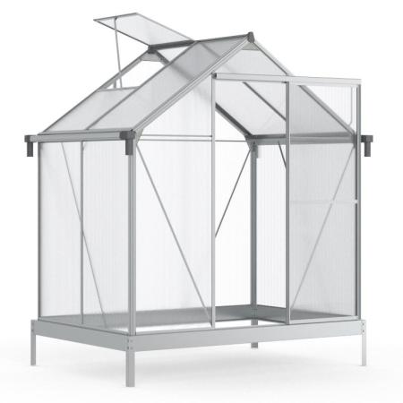 Seră mică din aluminiu și policarbonat 130x190cm