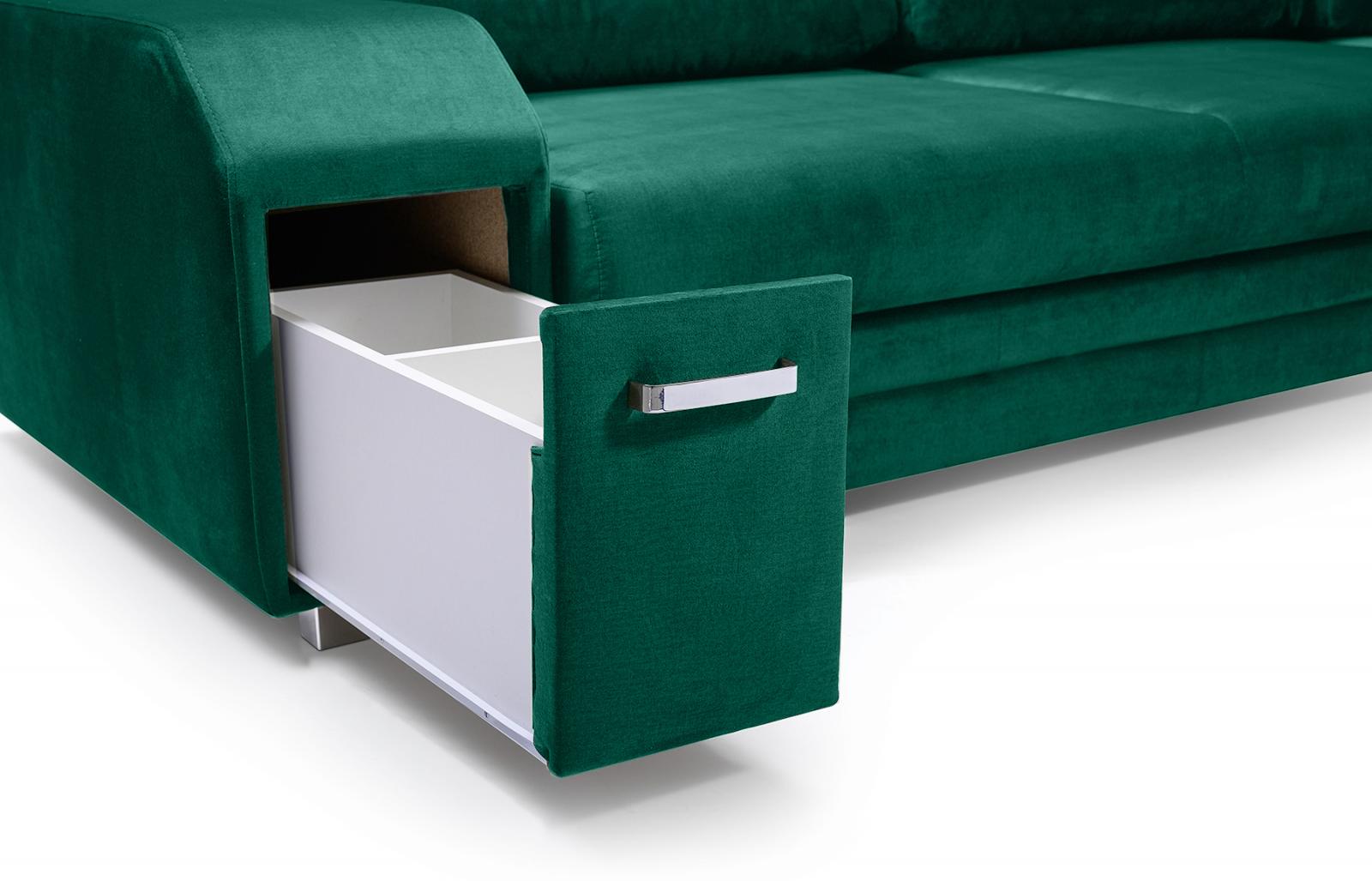 Schowek w podłokietniku narożnika