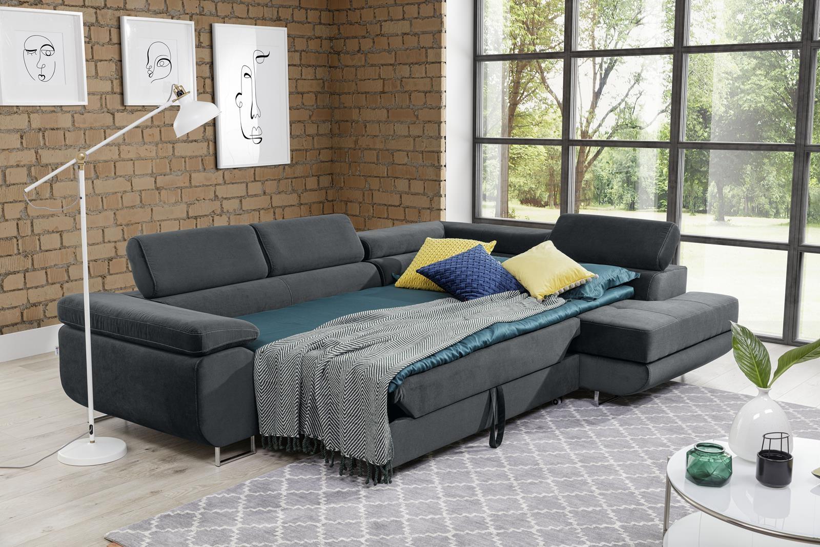 Powierzchnia spania narożnika rozkładanego