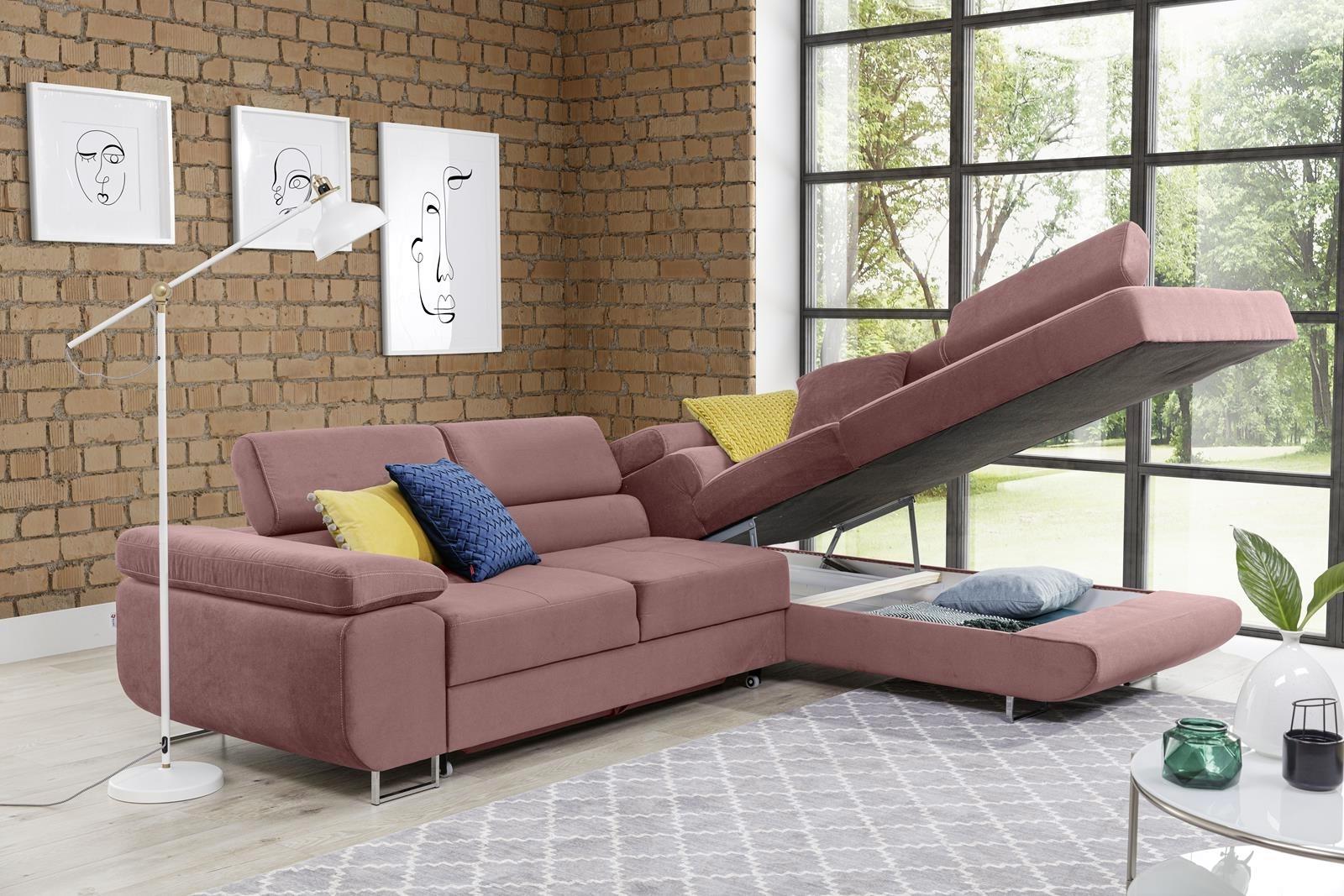 Pojemnik na pościel w narożniku