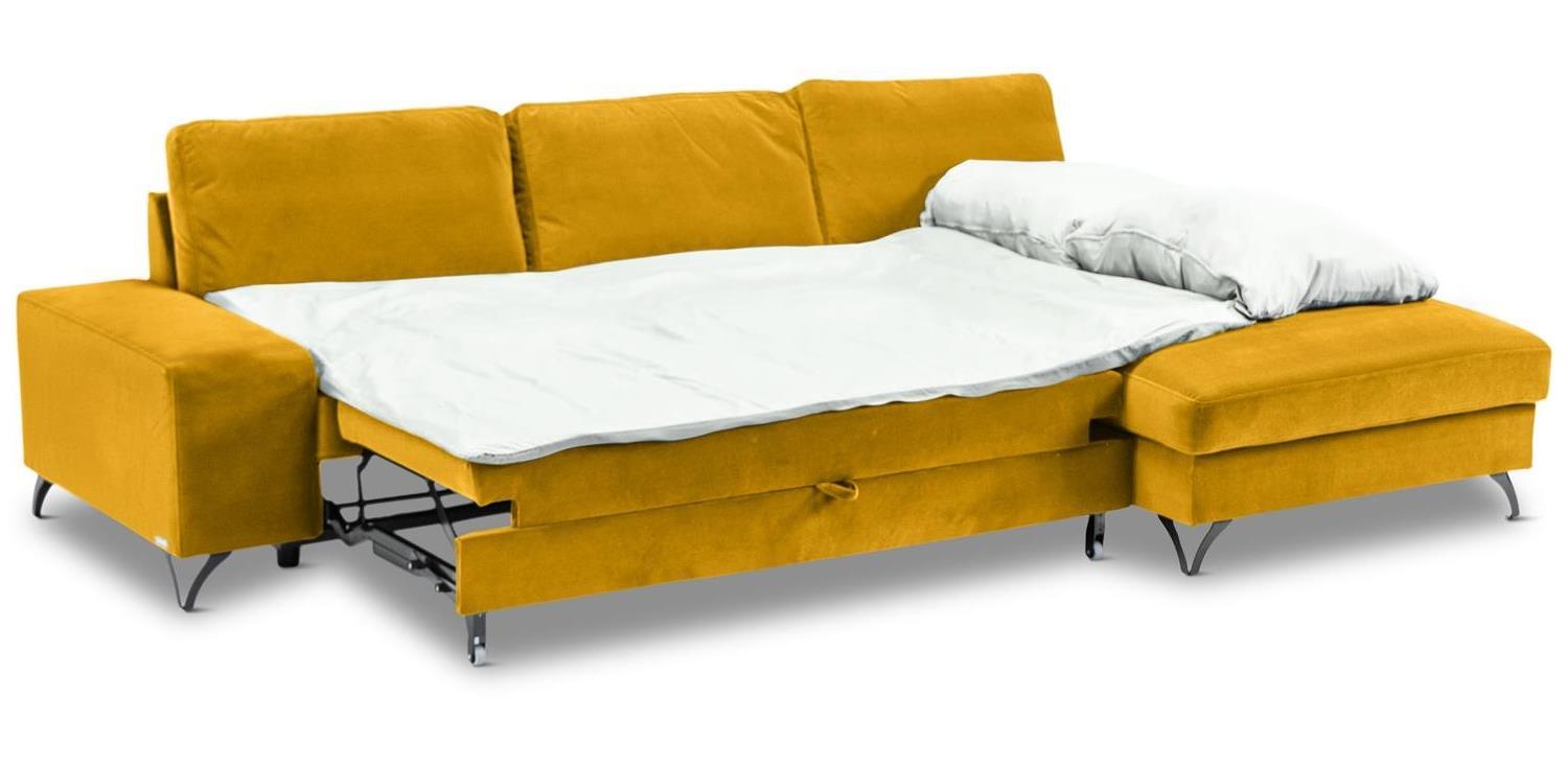 Żółty narożnik prawostronny - rozłożony