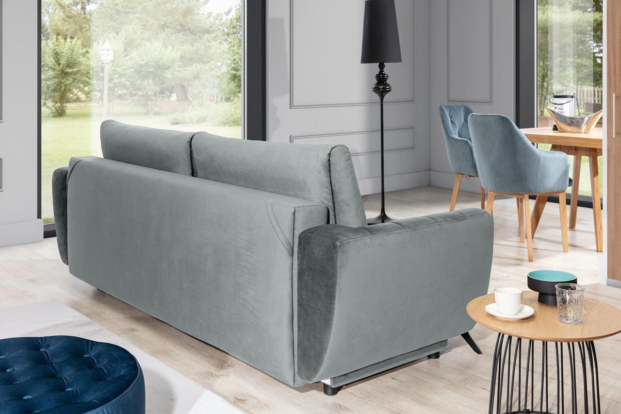 jasnoszara wolnostojąca sofa