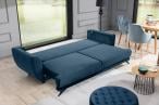 Granatowa sofa z funkcją spania Megis Monolith 77