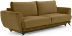 Musztardowa kanapa rozkładana do salonu 250cm Megis 250x95 cm Monolith 48