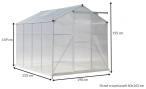Szklarnia aluminiowo poliwęglanowa 235x190 cm