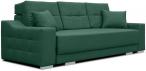 Butelkowozielona sofa z funkcją rozkładania do salonu 255cm Cypis Monolith 37