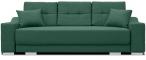 Butelkowozielona sofa z funkcją rozkładania do salonu Cypis Monolith 37
