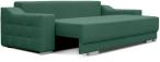 Butelkowozielona sofa z funkcją rozkładania do salonu Cypis Monolith 37