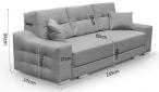 Butelkowozielona sofa z funkcją rozkładania do salonu Cypis Monolith 37