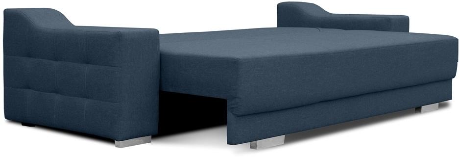 rozłożona kanapa w salonie